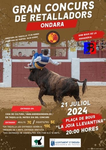 Cartel Concurso de recortadores de Ondara