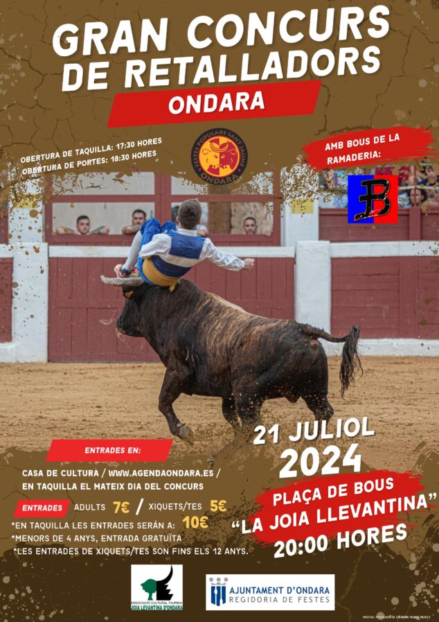 Imagen: Cartel Concurso de recortadores de Ondara