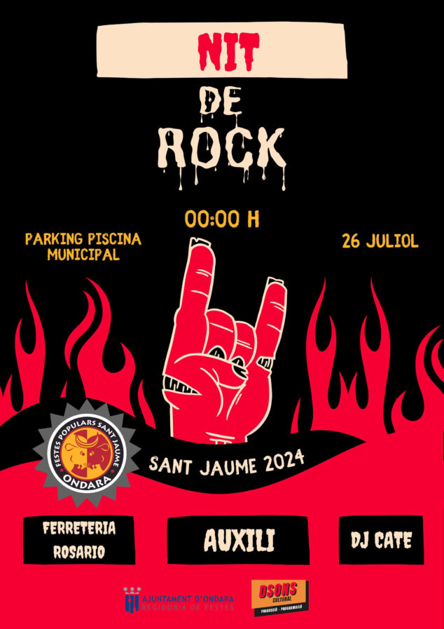 Imagen: Cartel de la Nit de Rock de Sant Jaume 2024