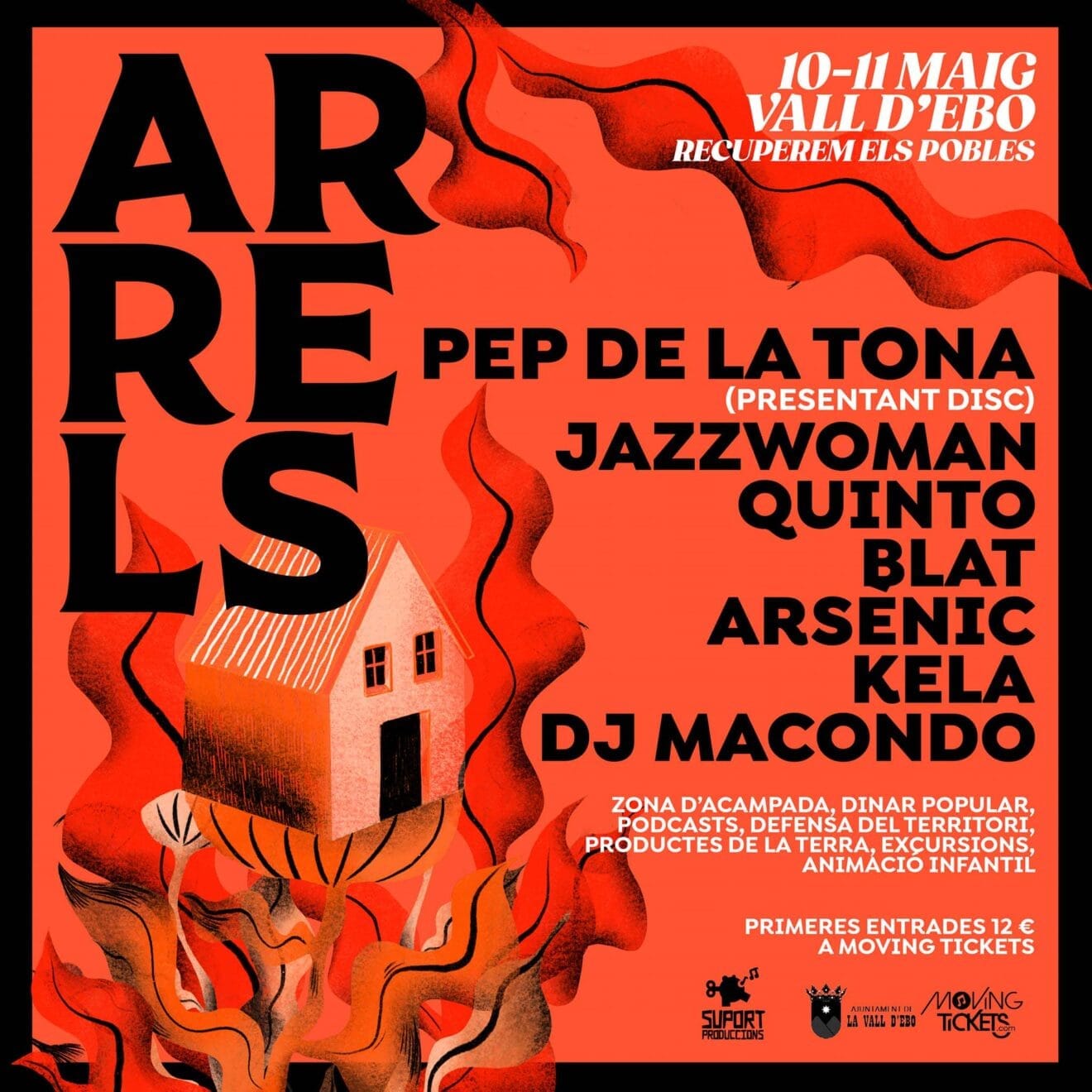 Cartel del Aplec Arrels 2024 en La Vall d'Ebo