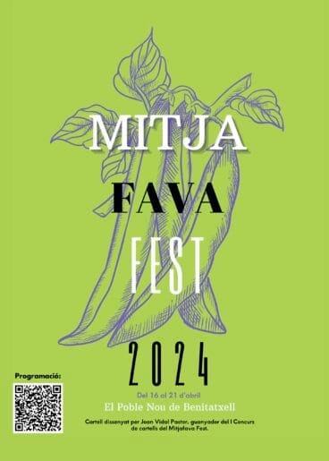 Cartel del MitjaFava Fest de Benitatxell en 2024
