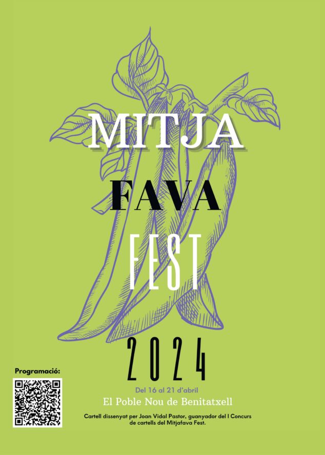 Imagen: Cartel del MitjaFava Fest de Benitatxell en 2024