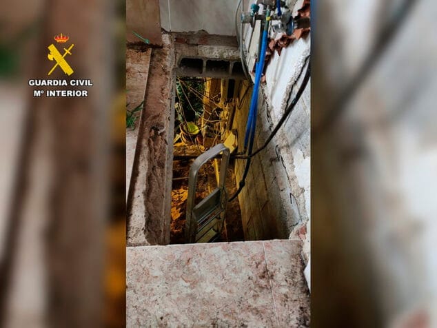 Imagen: Difícil acceso a la plantación de marihuana en Pedreguer