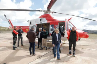 Elisa Núñez en la Unidad Helitransportada de Bomberos Forestales de Cocoll