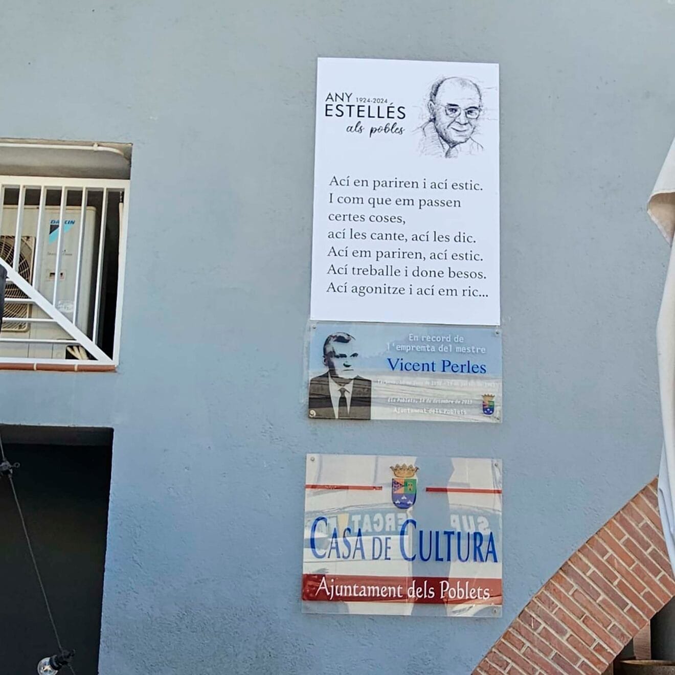 Homenaje a Vicent Andrés Estellés en la Casa de Cultura de Els Poblets