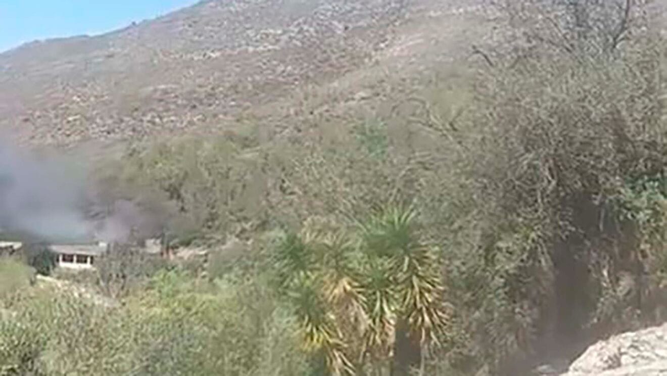 Incendio en una granja en La Vall de Gallinera