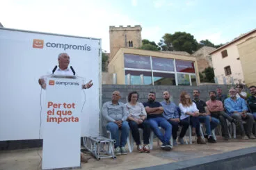 joan baldovi en el acto de campana de compromis en denia en 2023