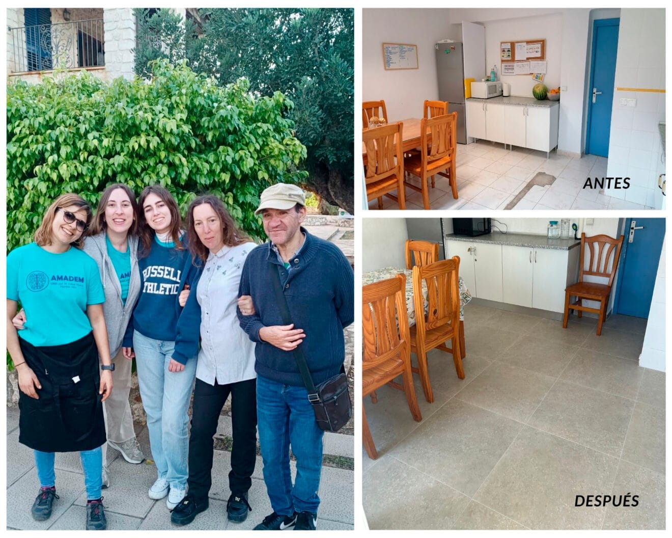 La Vivienda Tutelada Cervantes de AMADEM estrena nuevo suelo en su cuarto aniversario
