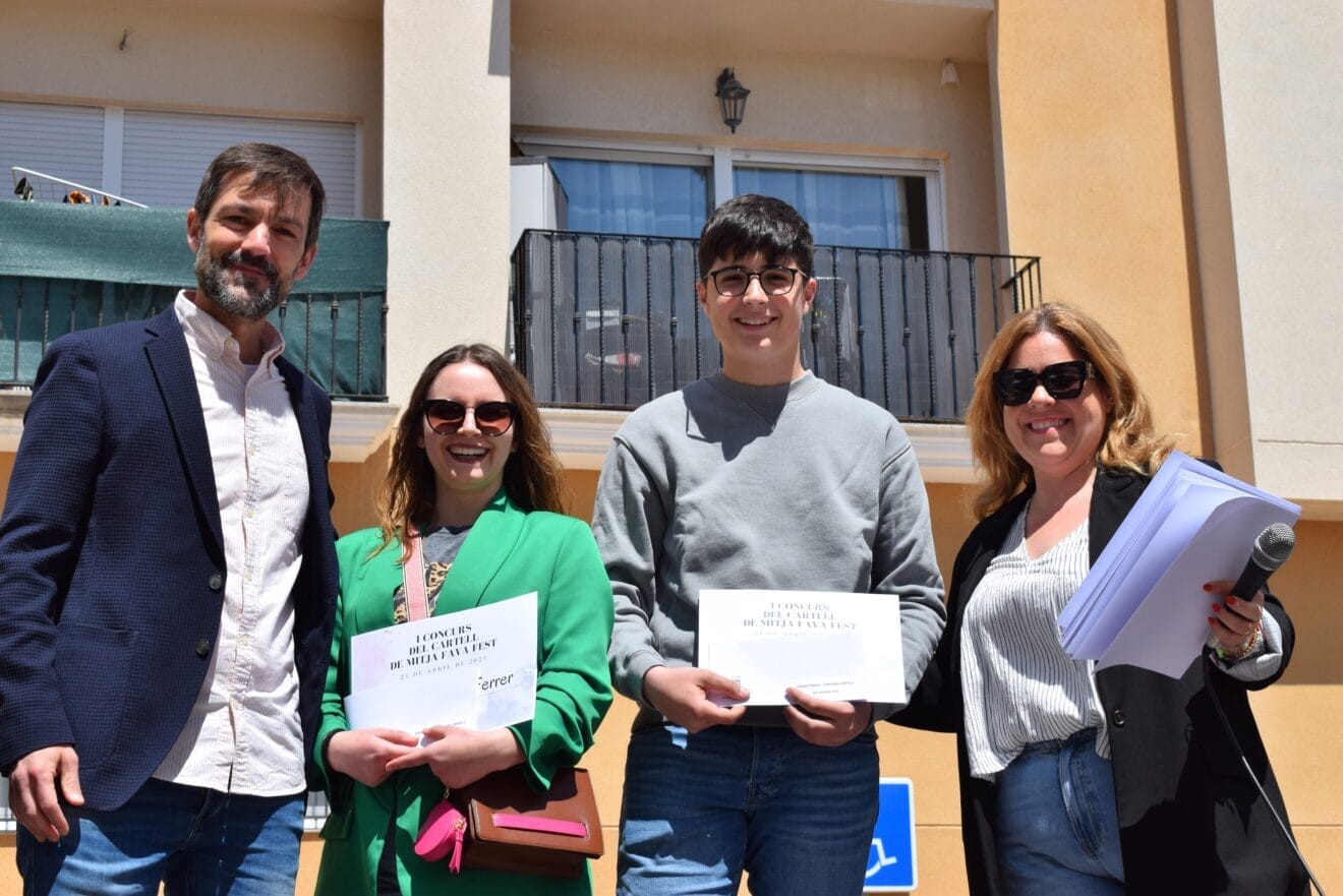 Premiados por el cartel del Mitjafava Fest en el Poble Nou de Benitatxell