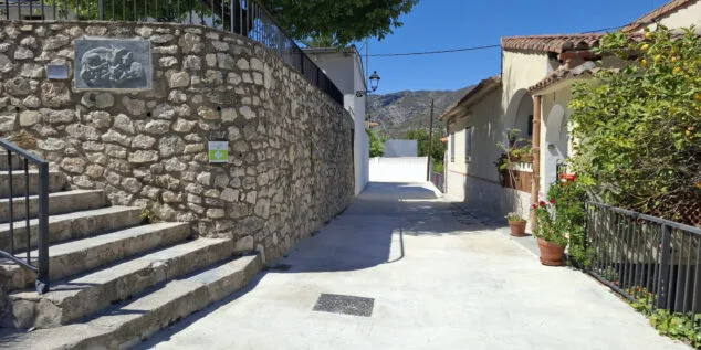 Imagen: Obras de mejora en La Vall de Gallinera