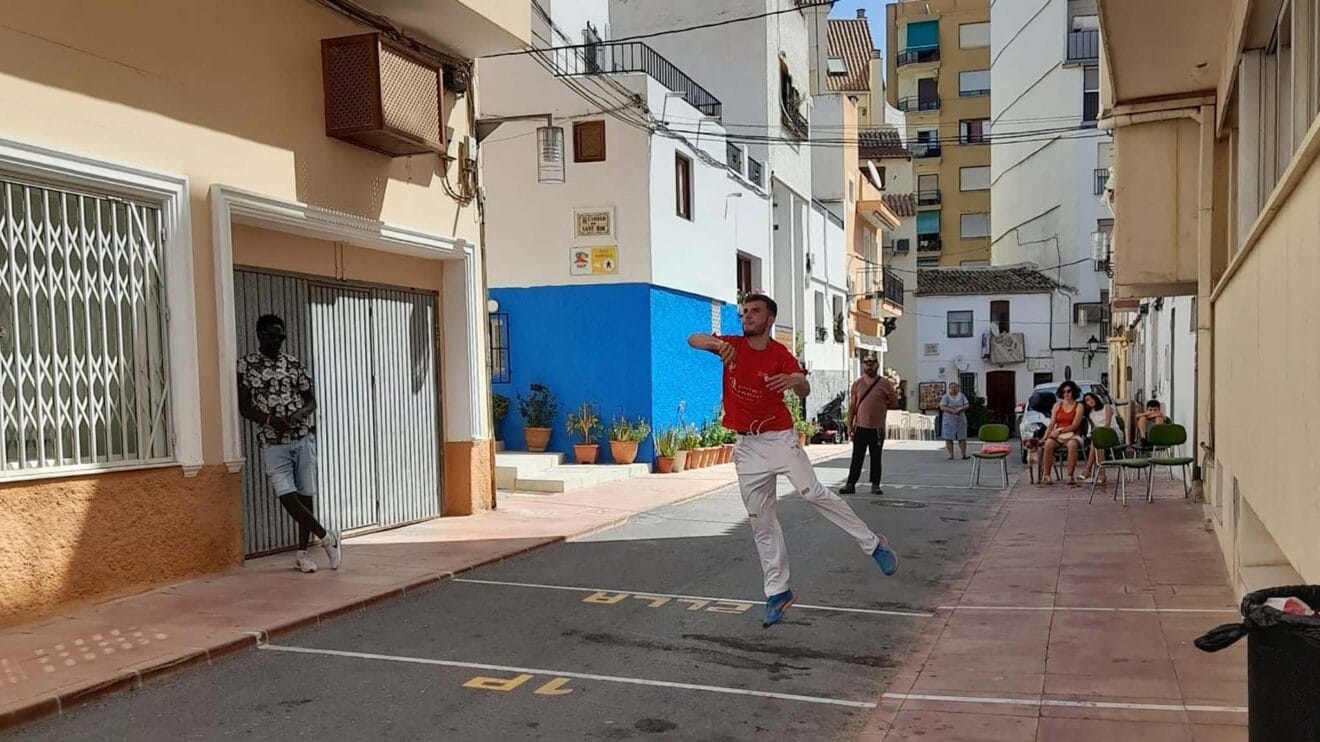 Partida de pilota valenciana en Calp en 2022