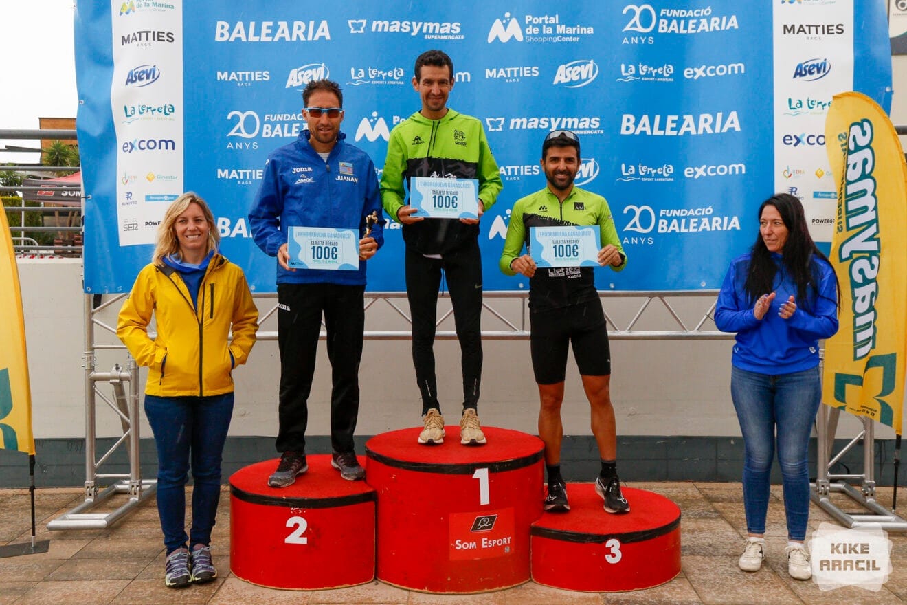 Podio masculino volta a peu portal de la marina