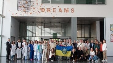 Profesionales sanitarios de Ucrania en el Hospital de Dénia