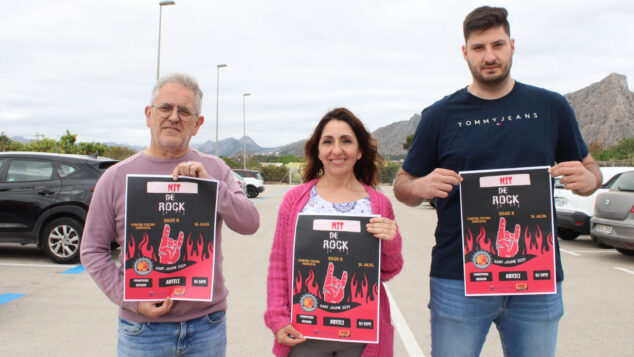 Imagen: Regidores y organización de la Nit de Rock de Sant Jaume 2024 presentan la programación del evento