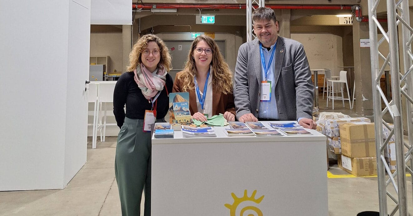 Representantes de Calp en la III Feria del Cicloturismo de Bolonia