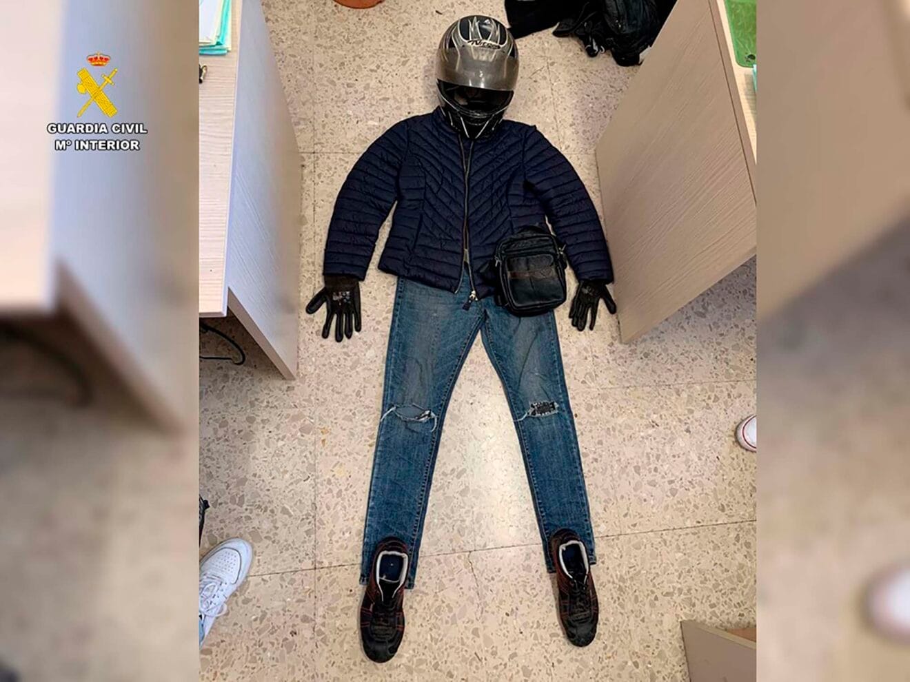 Ropa utilizada por los detenidos en Benitatxell