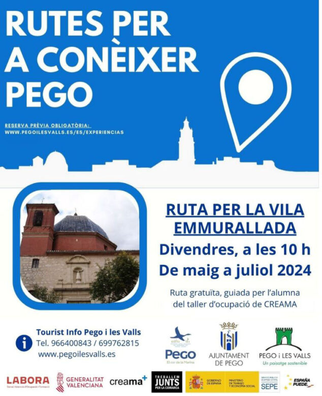 Imagen: Ruta guiada por la muralla de Pego