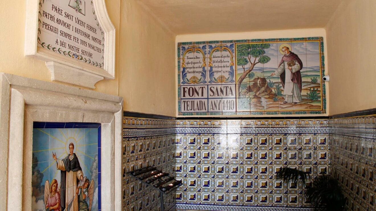 Sant Vicent Ferrer en la ermita de la Font Santa de Teulada