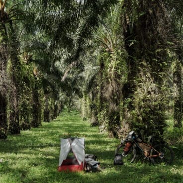 Uno de los campamentos de Xavi Escrivà durante su viaje