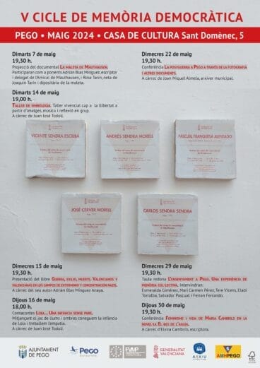 V Ciclo de Memoria Democrática en Pego