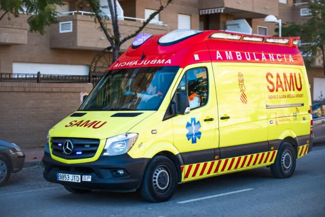 Imagen: Vehículo de la ambulancia SAMU (archivo)