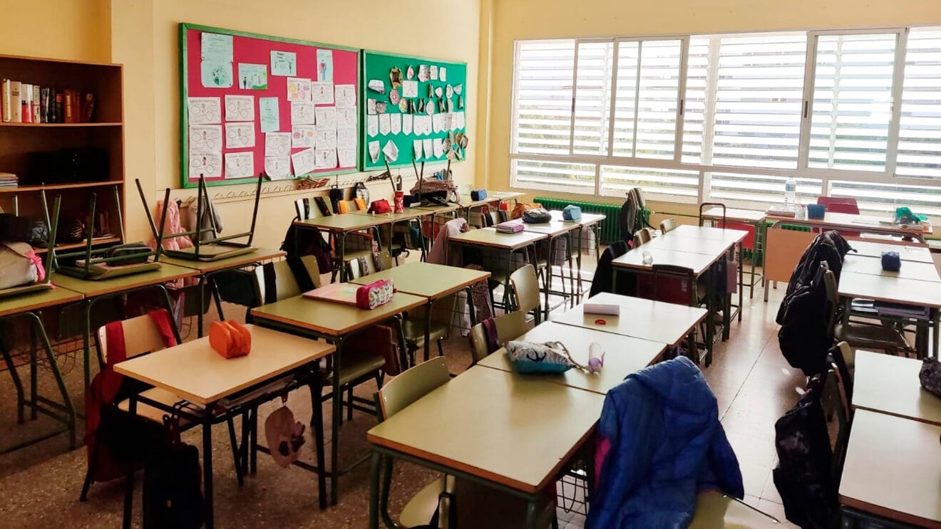 Aula del colegio Mediterrània de Xàbia (archivo)