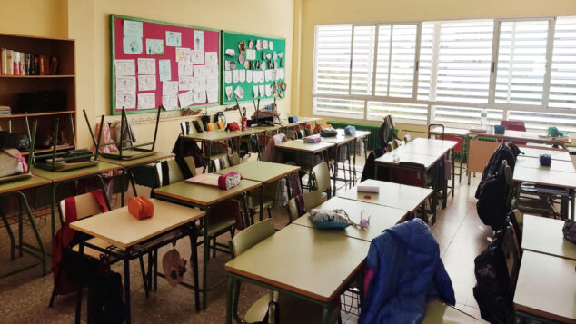 Imagen: Aula del colegio Mediterrània de Xàbia (archivo)