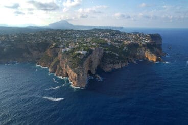 Cabo de la Nao en Xàbia a vista de drone