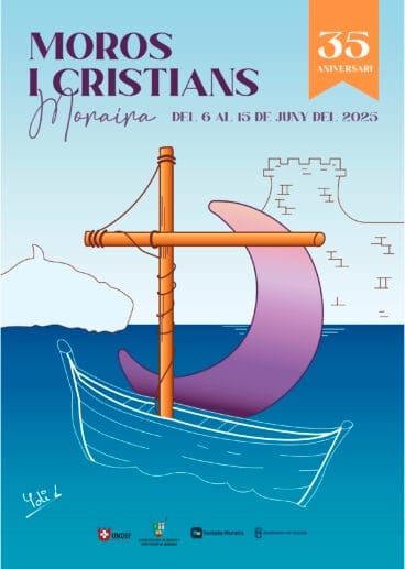 Cartel de los Moros i Cristians de Moraira 2025