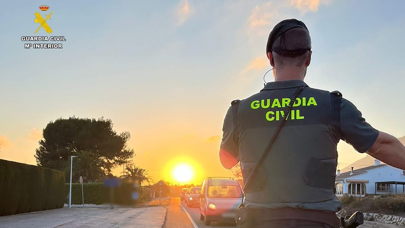 Control de seguridad de la Guardia Civil dest