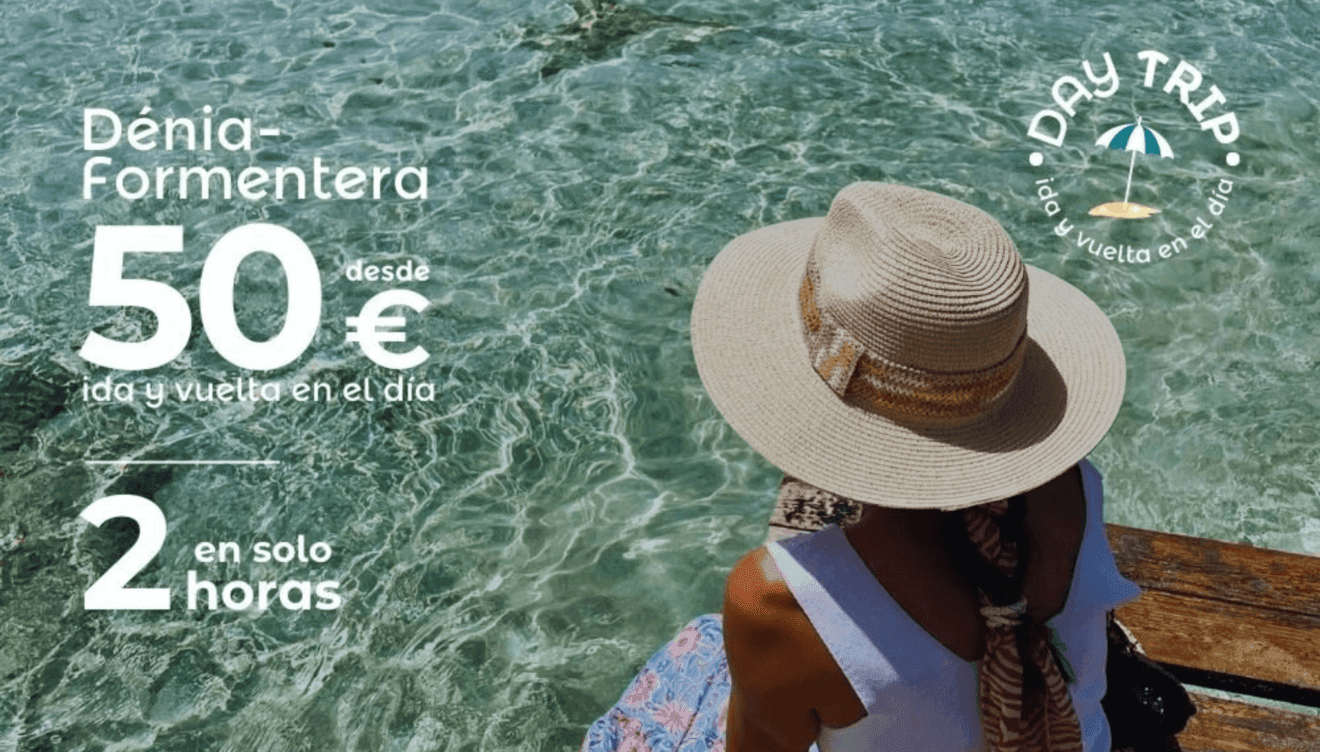 Disfruta de un día en Ibiza o Formentera desde Dénia en sólo dos horas con Baleària