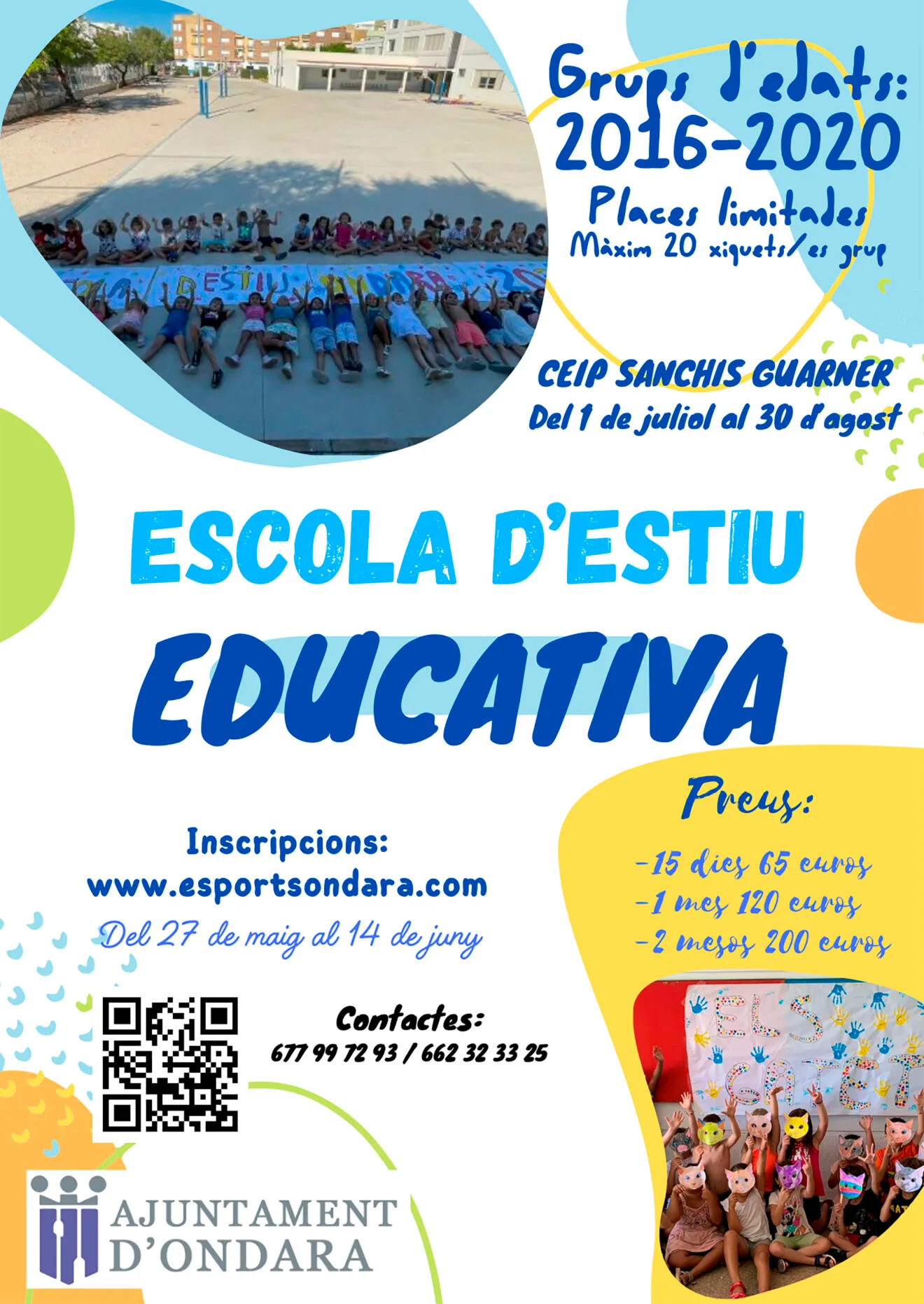Escola d'estiu educativa de Ondara 2024