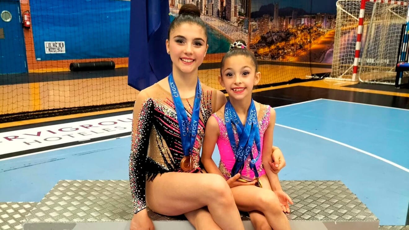 Gimnastas del Club Gimnasia Calpe en Benidorm