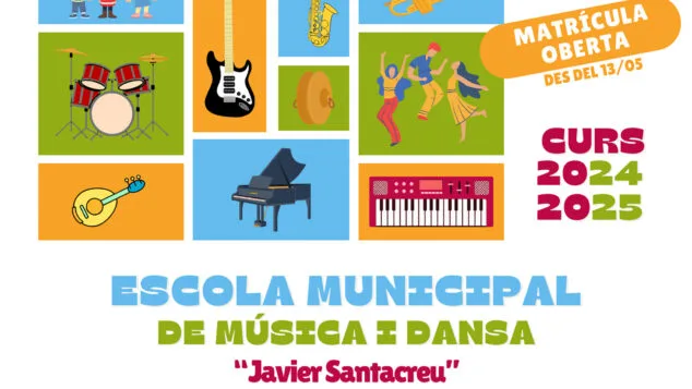 matricula abierta de lescola municipal de musica i dansa javier santacreu dest