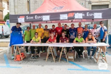 Mesa de organización de la Cursa Popular de Benissa