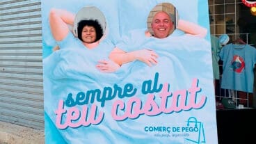 photocall de la asociacion de comerciantes de pego