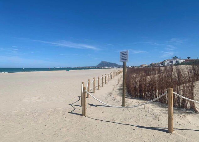 Imagen: Playa Les Deveses de Dénia después de la regeneración