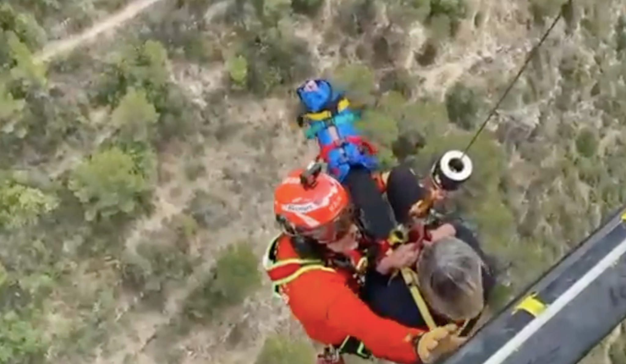 rescate de la senderista en barranc de linfern