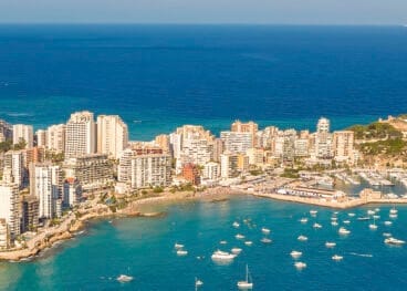Ubicación de la playa Cantal Roig de Calp