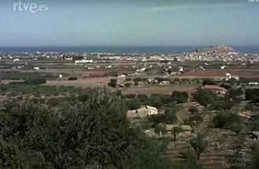 Vista de Dénia en los años 50. RTVE.