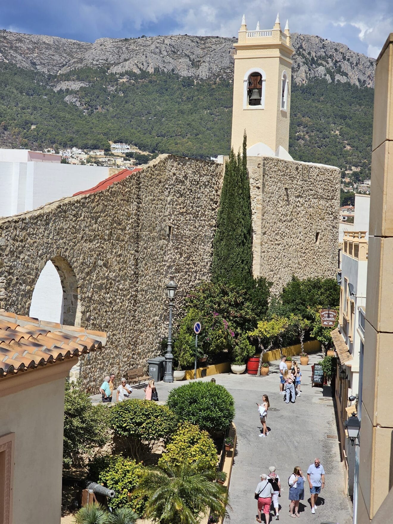 Vista de las montañas desde Calp