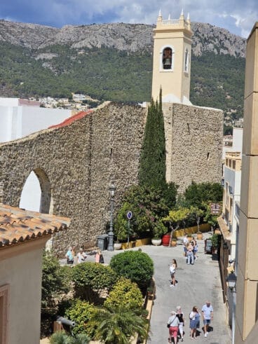 Vista de las montañas desde Calp