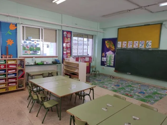 Imagen: Aula del CEIP Mediterrànea