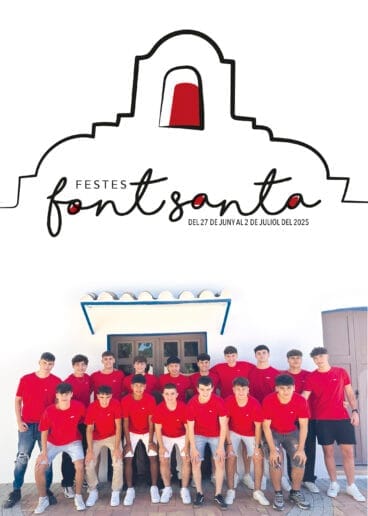 Cartel de las Fiestas de la Font Santa 2025 de Teulada Moraira