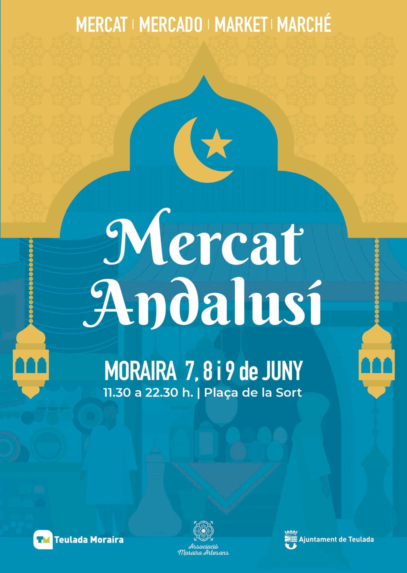 Cartel del Mercado andalusí de Moraira 2024