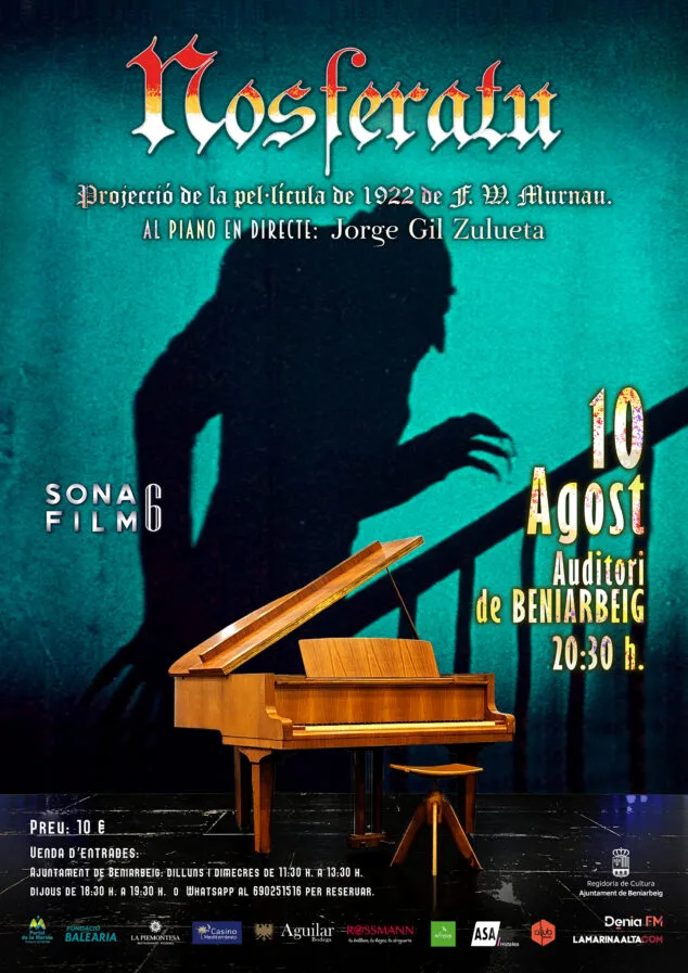 Imagen: Cartel del Sonafilm en Beniarbeig este 2024