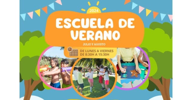 cartel escuela de verano 2024 teulada moraira
