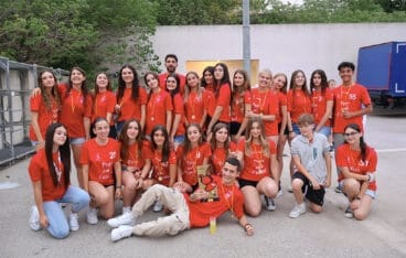 Equipo de voley, campeón de temporada, en la Gala del Deporte de Pego 2024