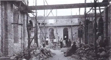 La iglesia en construcción (1911) –  Foto del libro ‘Fontilles. El modelo valenciano de colonia sanitaria’