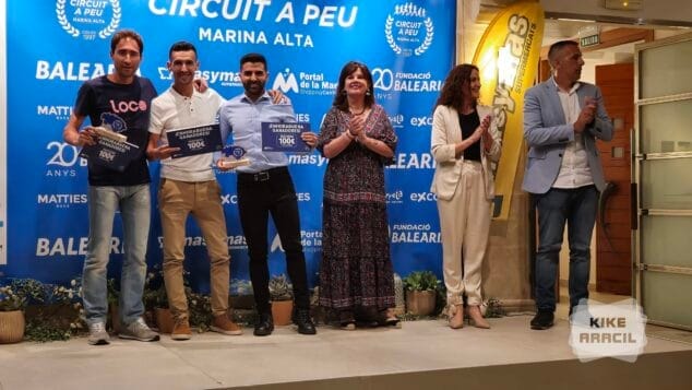 Imagen: Podio absoluto masculino Circuit Marina Alta 2024